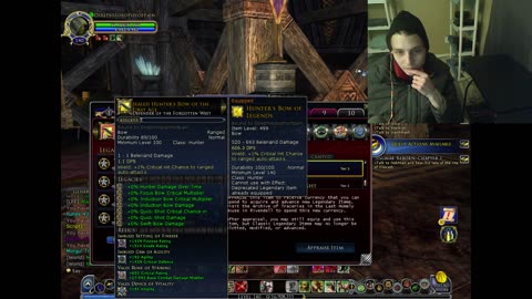 What Happens Revealed When A Gamer Appraises Legendary Items For The Hunter Class In The LOTRO