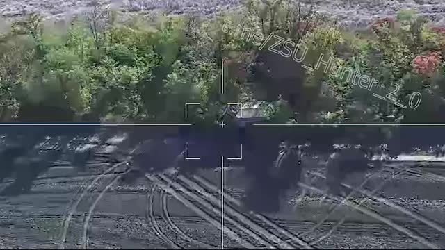 A Russian bomber destroyed a KrAZ with an FH-70 howitzer