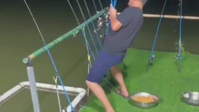 Fishing is in a hurry