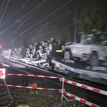 Military Hardware being transported across all of Europe is not a good sign