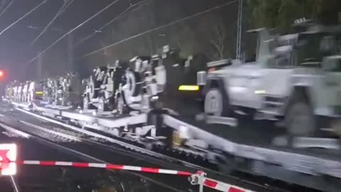 Military Hardware being transported across all of Europe is not a good sign