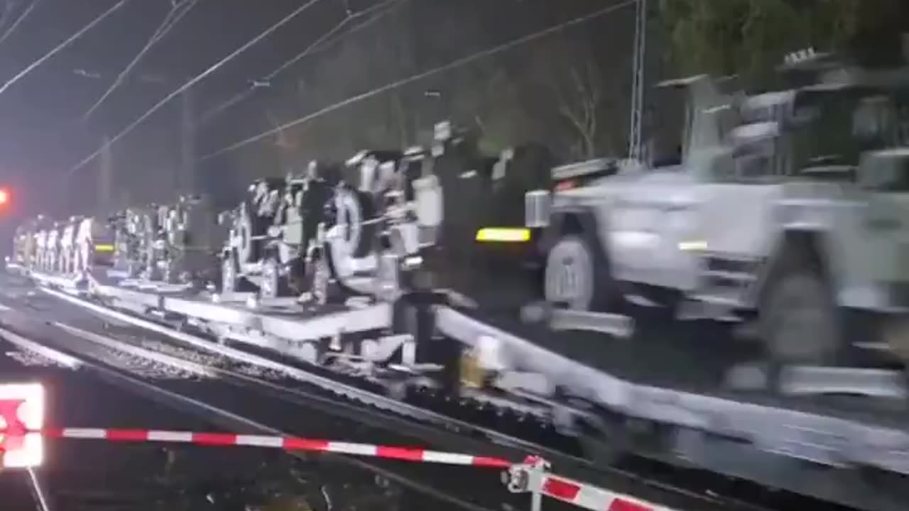 Military Hardware being transported across all of Europe is not a good sign