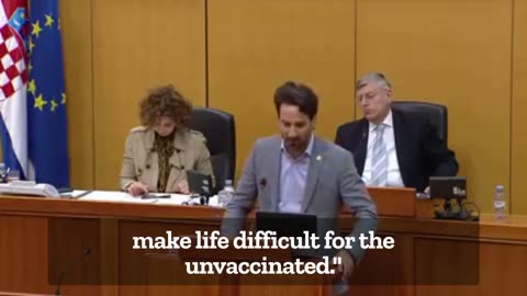 Marin Miletić MP from Croatia—Covid tyranny and bigotry against innocent scapegoats**