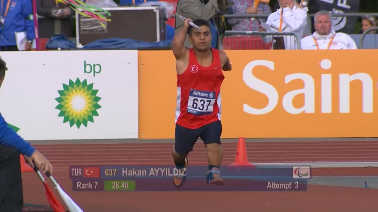 Men's javelin F41 | 2014 IPC Athletics European Championships Swansea