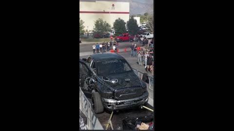 3000 horsepower Dodge Ram truck explodes during dyno test