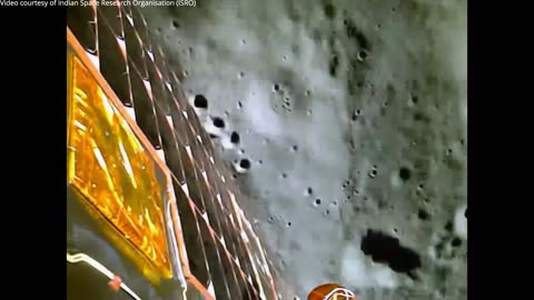 Chandrayaan-3 landing - Onboard camera view