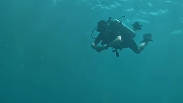 Before diving, clear away