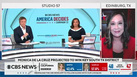 Texas Republican Monica De La Cruz discusses projected win in key House race