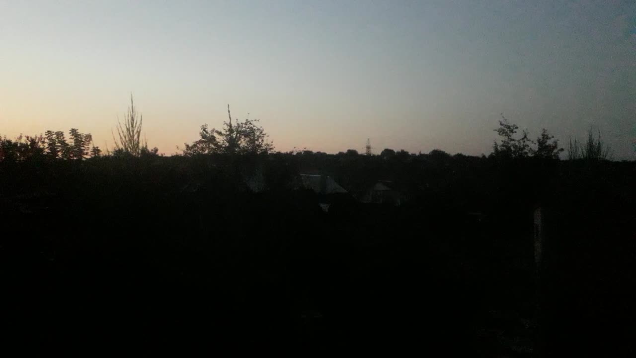 Half colors at sunset