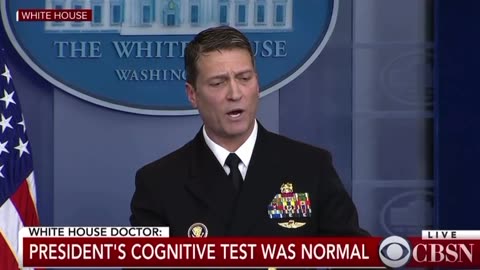 Flashback to January 2018: Then White House Doctor, Ronny Jackson, responds to deranged media