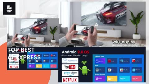 BYINTEK K25 Full HD 4K 1920x1080P LCD Smart Android 9.0