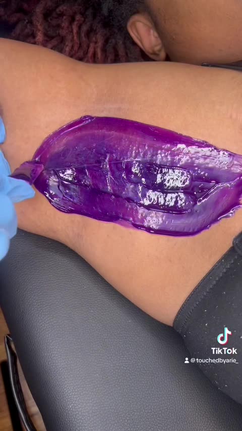 Underarm Waxing with Sexy Smooth Purple Seduction Hard Wax | Ariel Hilliard Tutorial