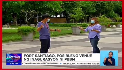 Fort Santiago, posiblengvenue ng inagurasyon nipresident-elect Marcos Jr.