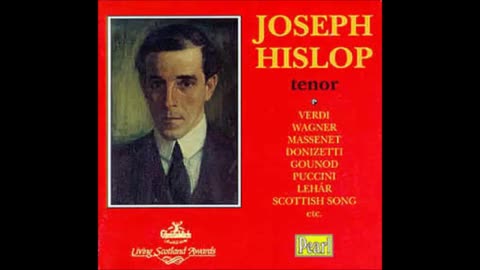Joseph Hislop-My Ideal Rudolfo-A Portrait by John Steane 12th July 1989
