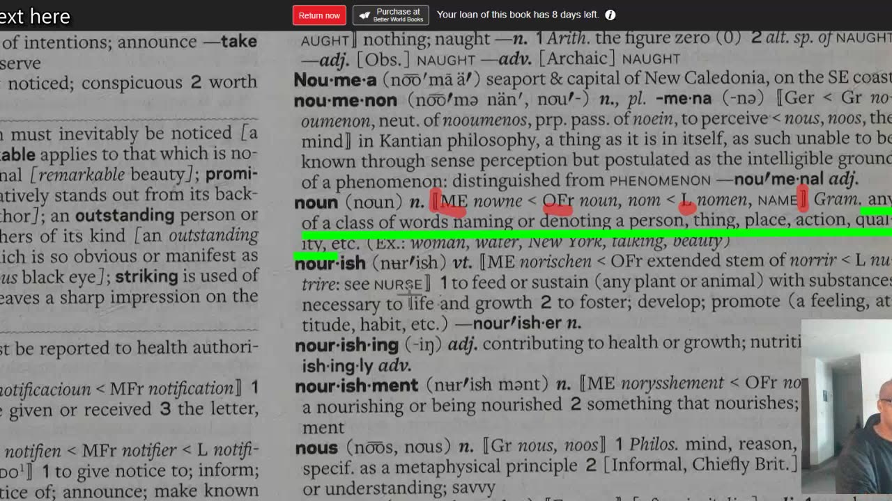 Academic and learning ability dangers in not knowing what a noun is!