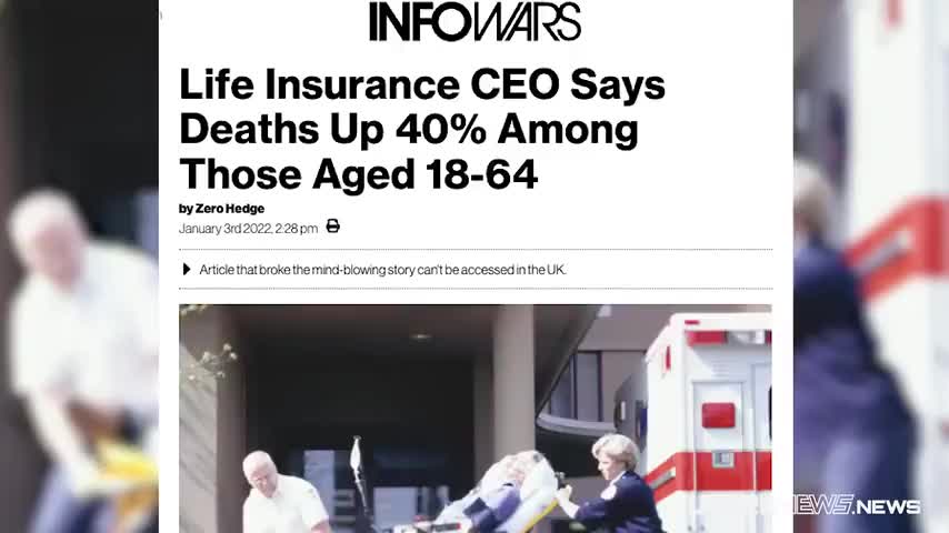 SKYROCKETING LIFE INSURANCE DEATH RATE FINALLY MAKING IT'S WAY TO MAIN STREAM NEWS