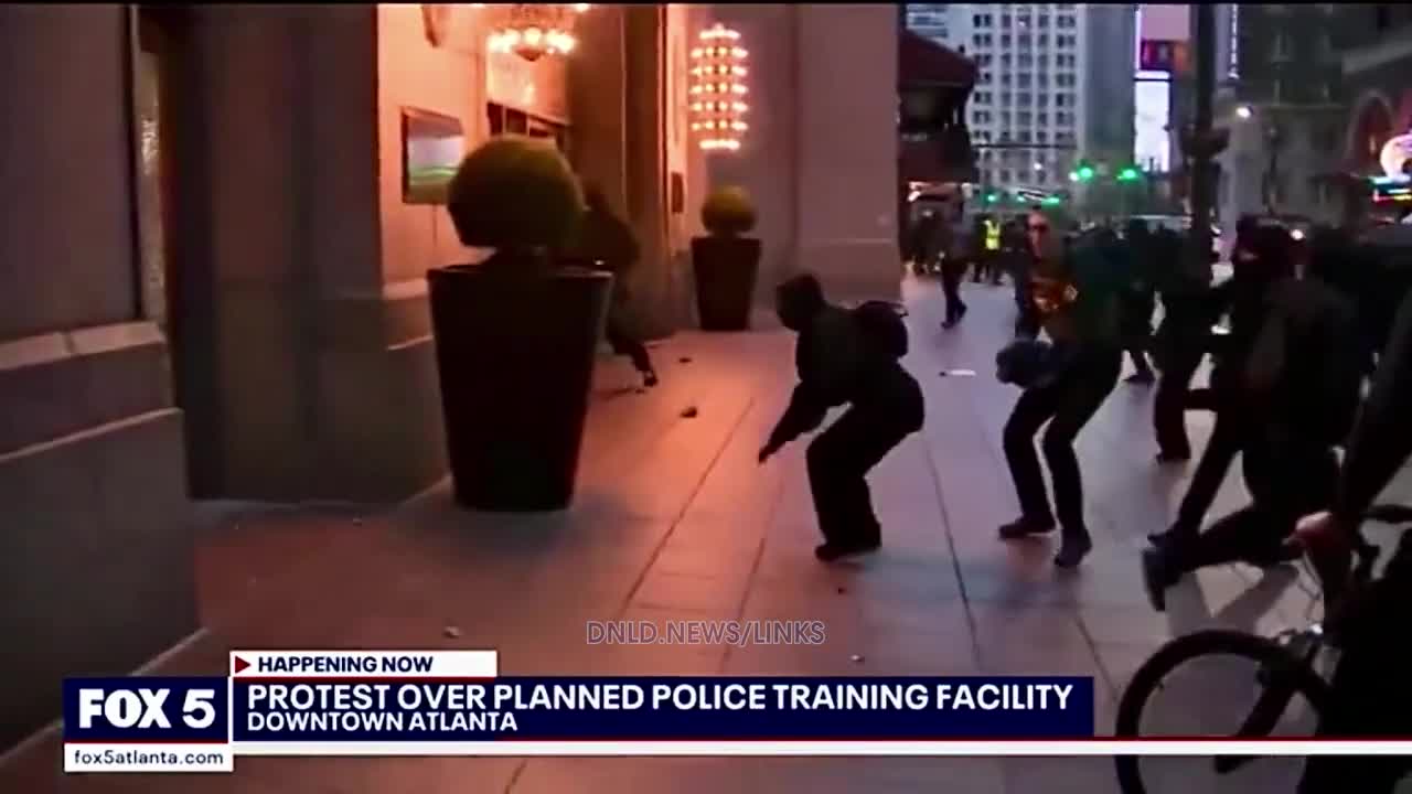 Soros' Antifa Army start insurrection in Atlanta over a new police training facility - 1/21/23