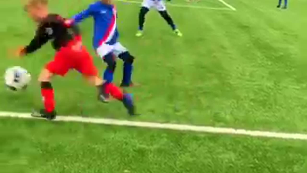 Kids skill in football