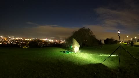 Breaking down the Snugpak scorpion 3 tent . Nightlapse22nd Nov 2022