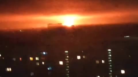 It is reported that a Ukrainian military factory is on fire in Kharkov