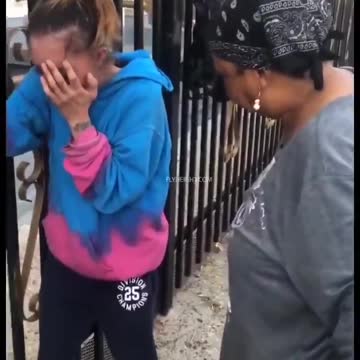 Black Grandma gives beatdown to White junkie