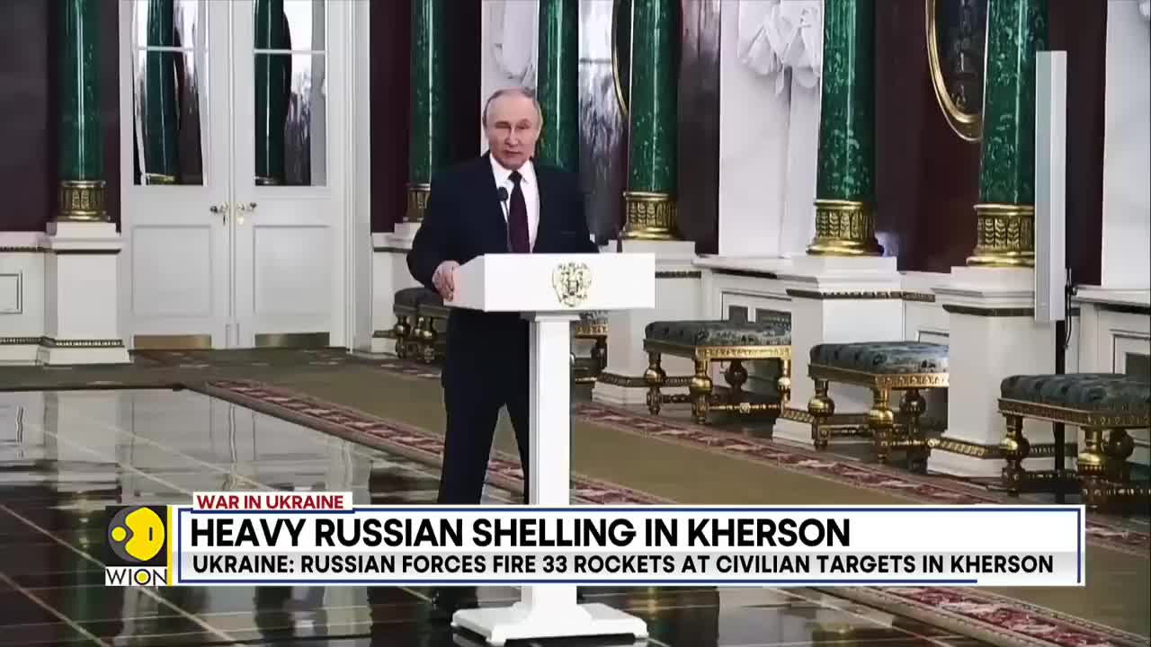 Ukraine War Heavy Russian shelling rains down on Kherson World News English News WION (1)