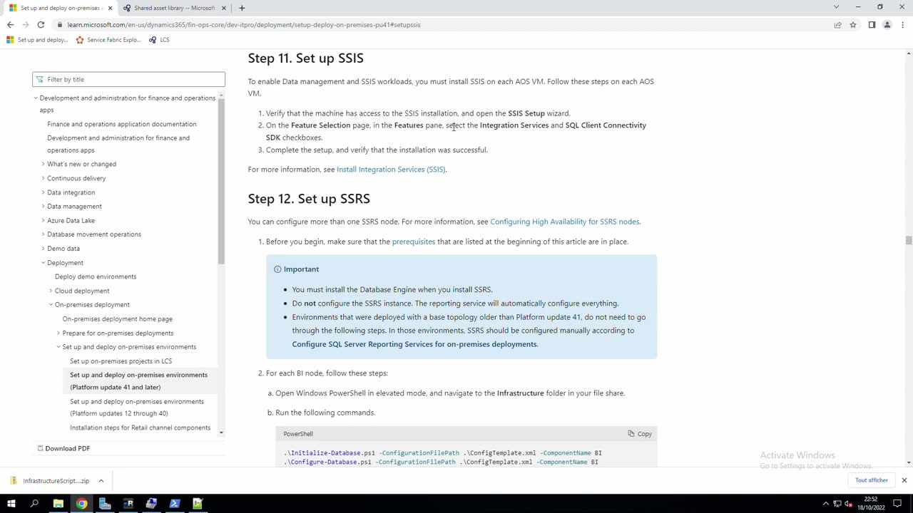 Microsoft Dynamics 365 Installation FnO