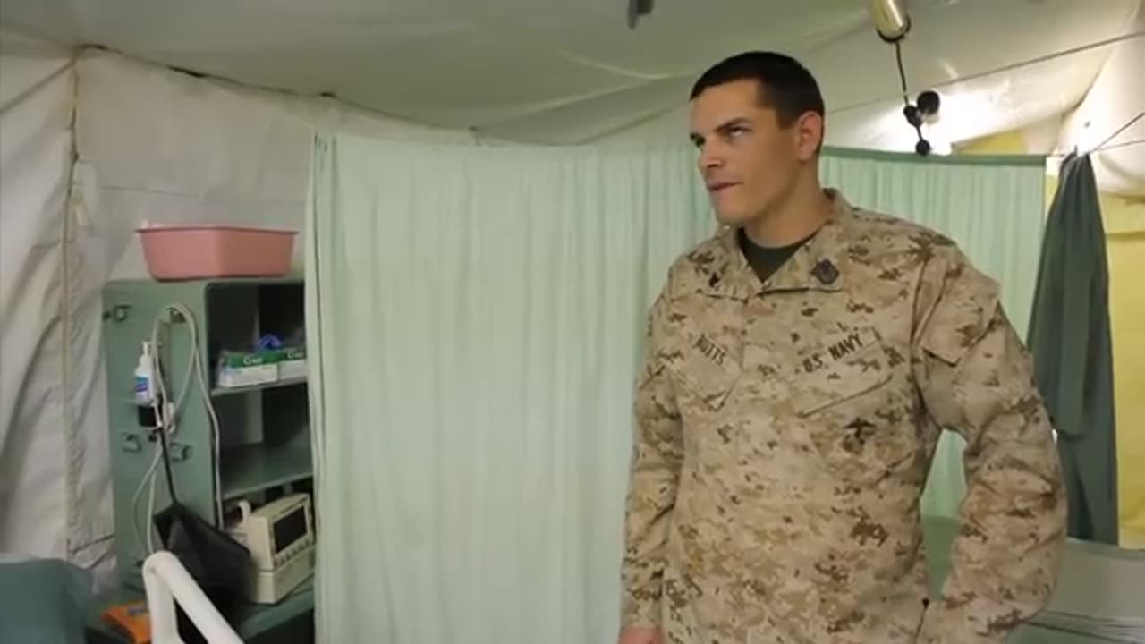 Navy Patient Tracker supporting his injured Marines