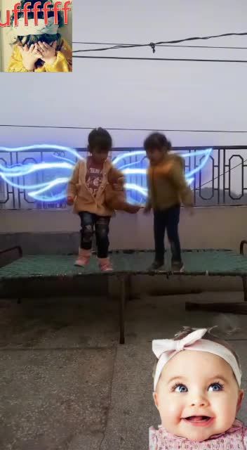 Noughty kids enjoying