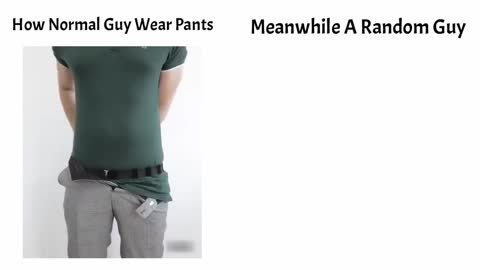 normal vs pros wearing pants