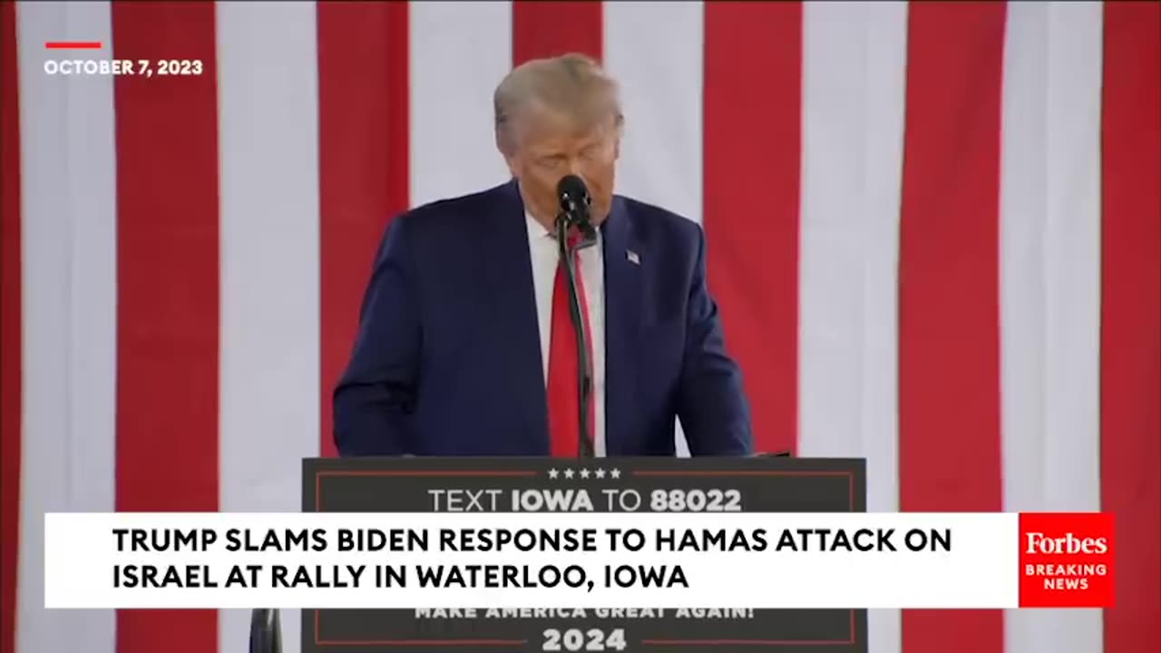 🔴Breaking News: Trump Accuses Biden Of Having Betrayed Israel..