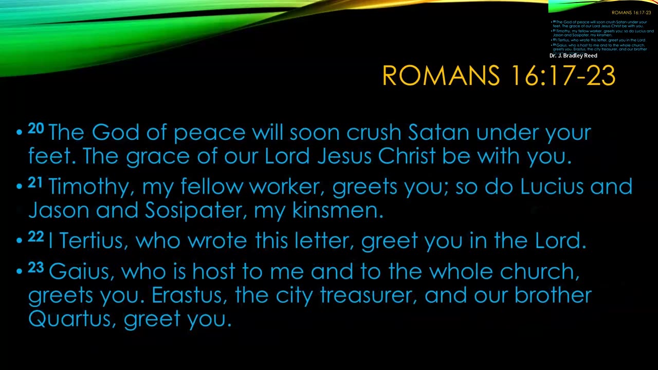 Romans 15 and 16