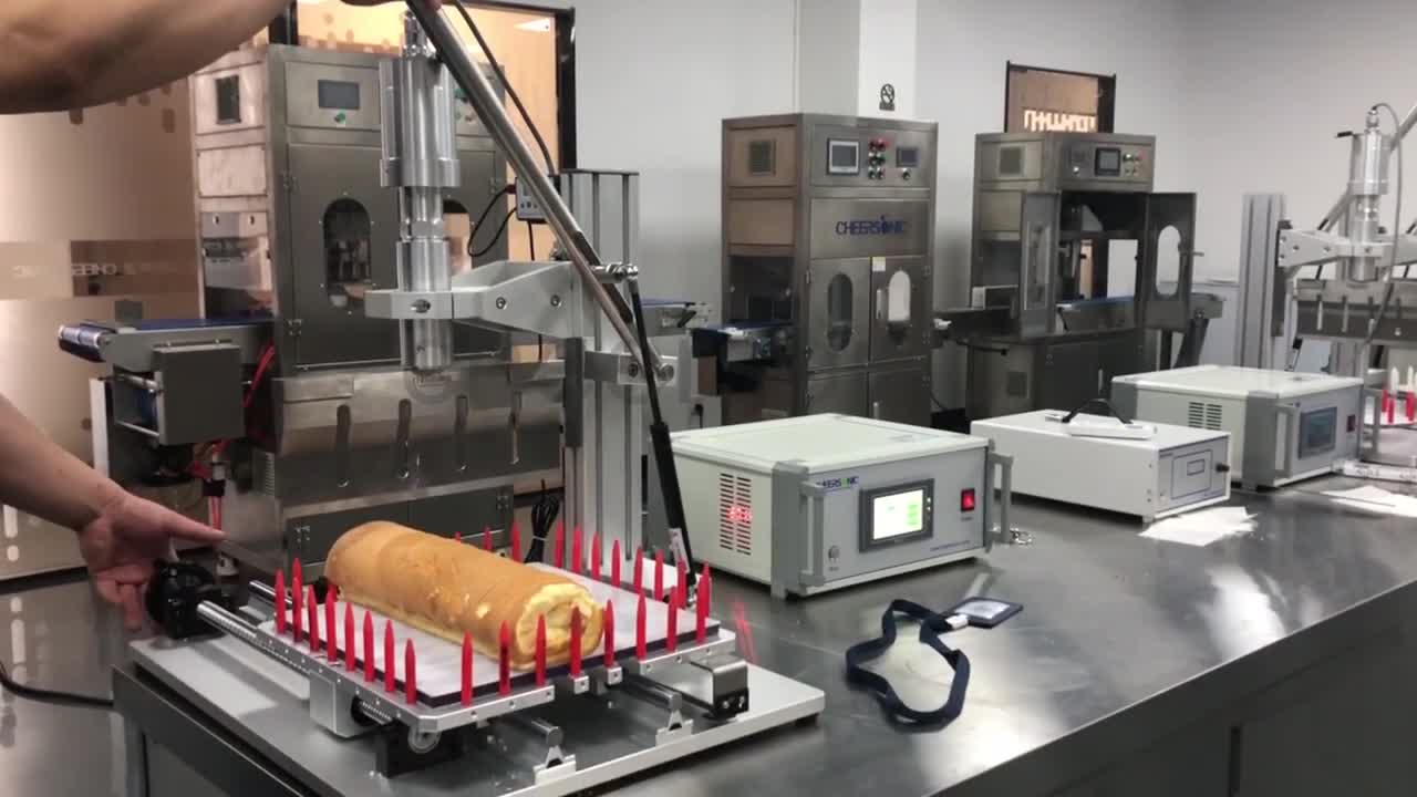 HFM3000B Swiss roll cutting video——Cheersonic