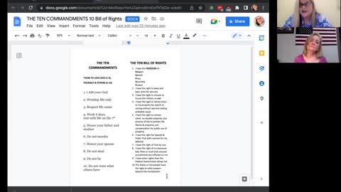 Kathy Knapp Explains How the Ten Commandments and Bill of Rights Relate 😃