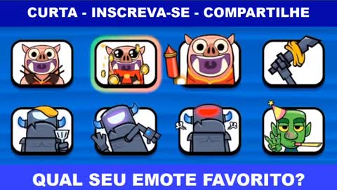 ALL EMOTES CLASH ROYALE PART 8