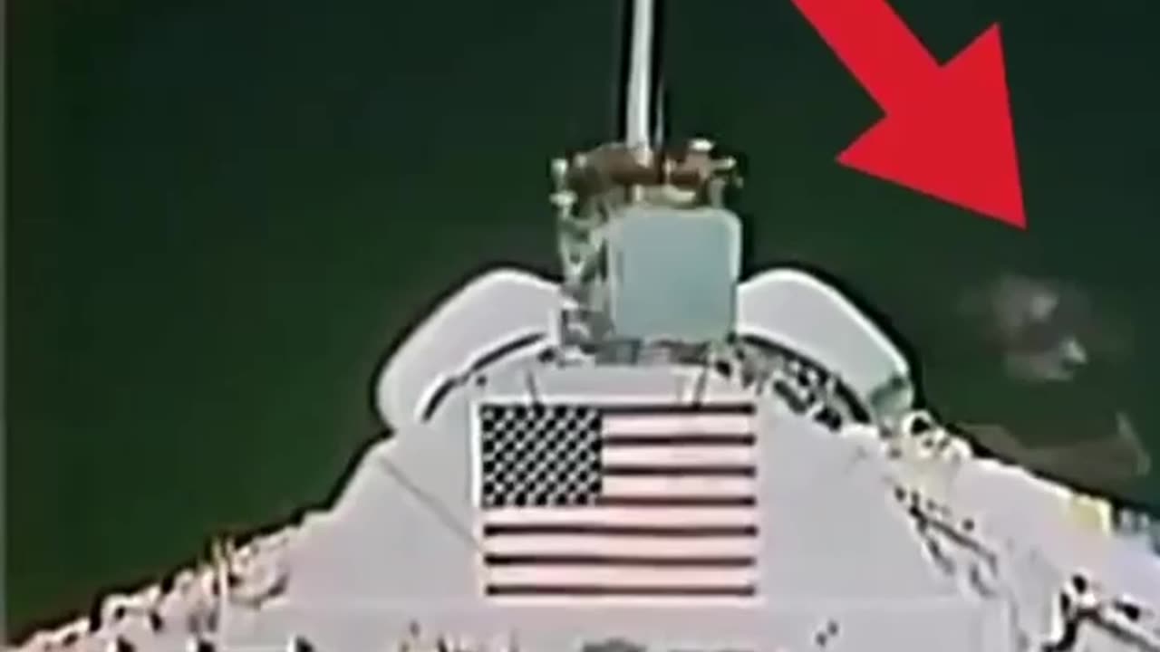 Member of film crew spotted on moon landing