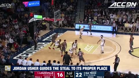 Georgia Tech's Jordan Usher Punctuates The Yellow Jackets' Defensive Effort