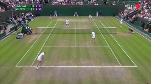 When a spectator tried to give advice to players at a Wimbledon match