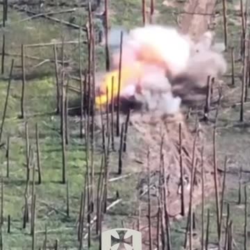 Russian APC Blows its Lid After RPG Strike