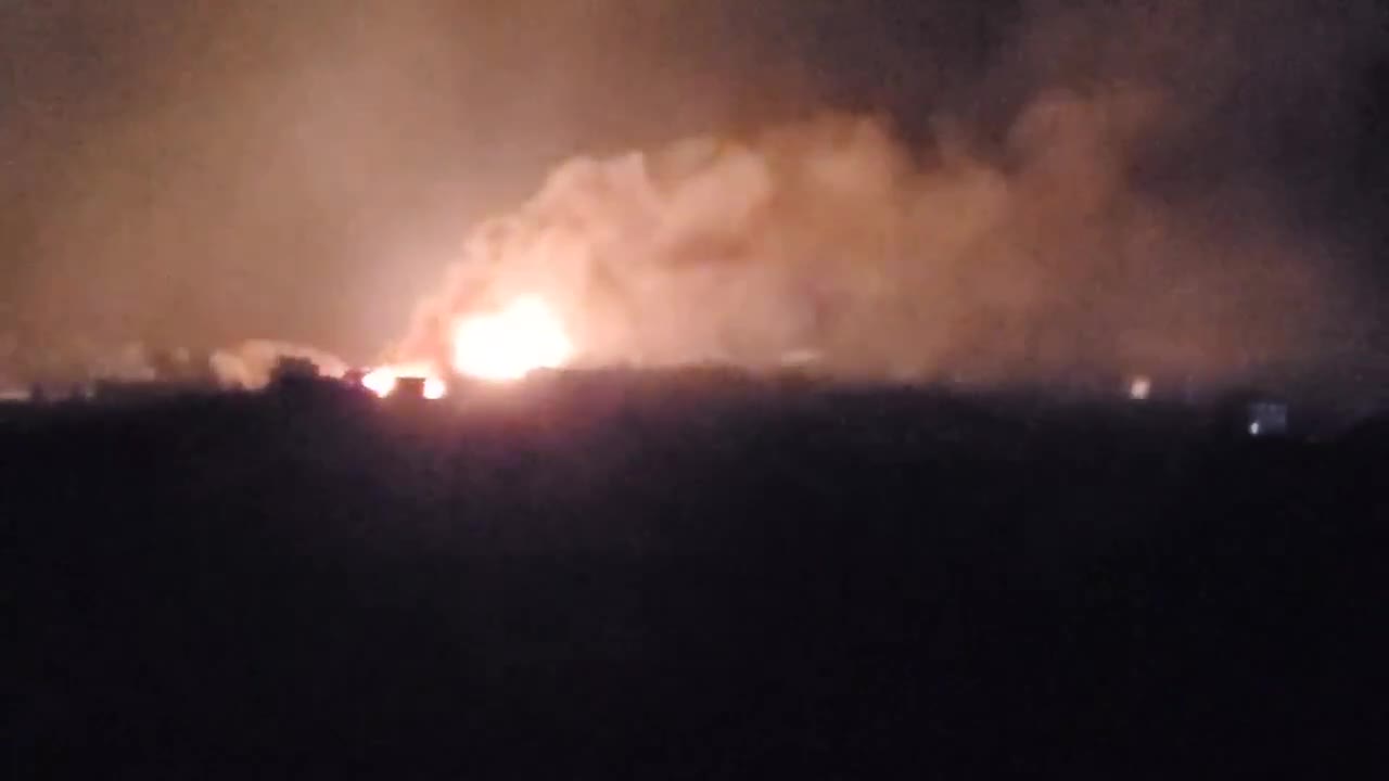 ️The gas pipeline in Kharkiv is on fire