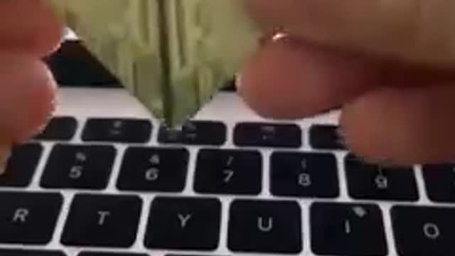Were they showing us with money