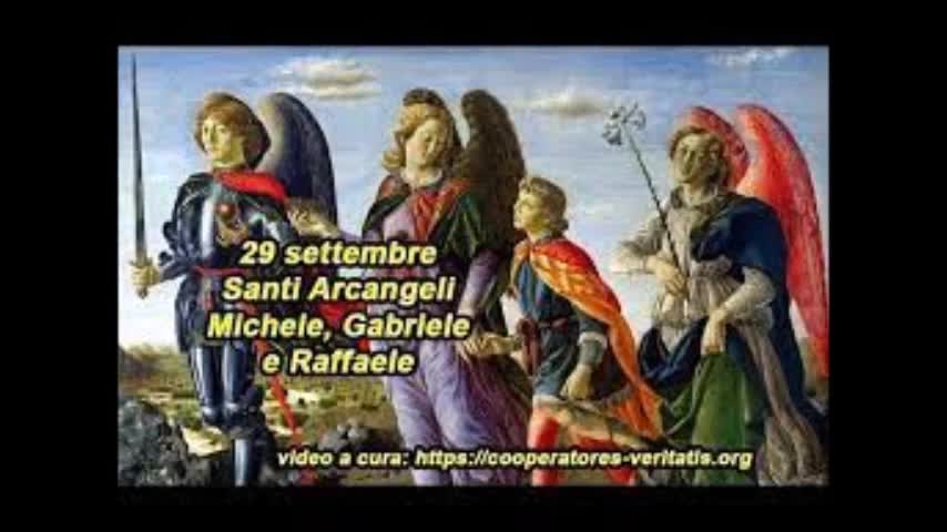 Audio lettura del Vangelo dedicato ai Santissimi Arcangeli! Michele,Gabriele,Raffaele.29 SETTEMBRE Santissimi Arcangeli Michele,Gabriele e Raffaele.la Chiesa commemora la festa liturgica dei santi Arcangeli: San MICHELE San GABRIELE San RAFFAELE