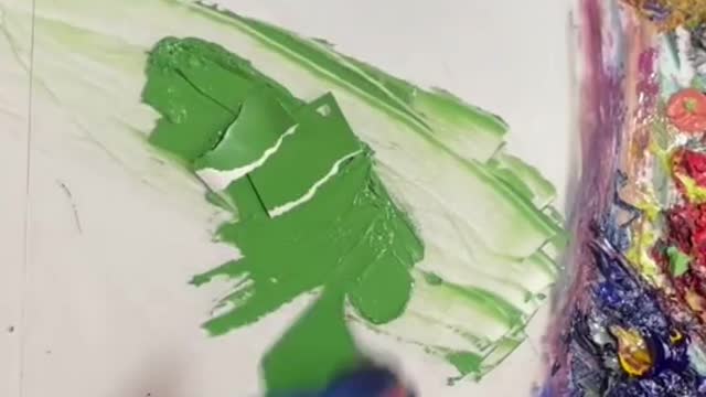 Happy Little Tree Paint mixing ASMR