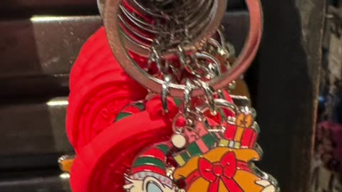 Disney Parks Santa Donald Duck Christmas Keychain #shorts