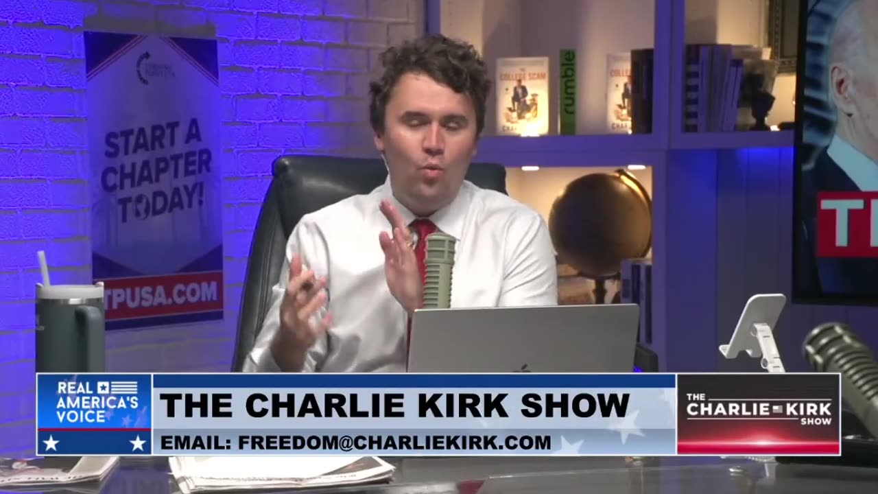 Jack Posobiec to Charlie Kirk: "They want you riled up. They want you terrified."