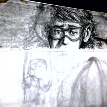 Charcoal art for page 120