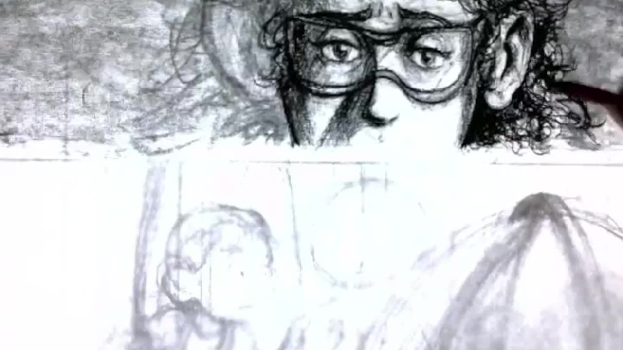 Charcoal art for page 120