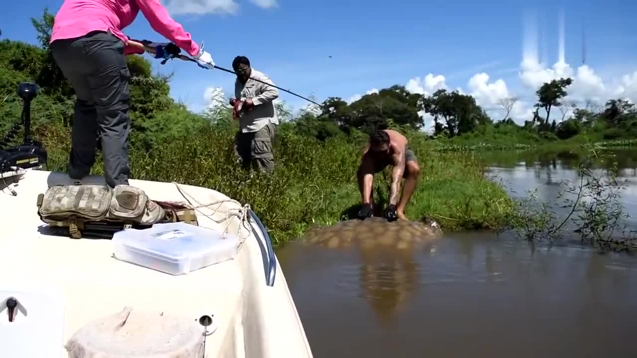 Caught a Big Strange Fish, This Scene Shocked People
