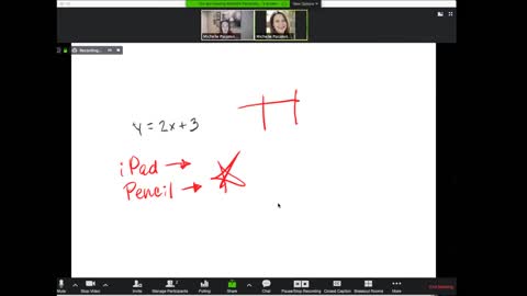 How to : Present a Remote Whiteboard Lecture with Zoom, an iPad, and a digital pencil tool