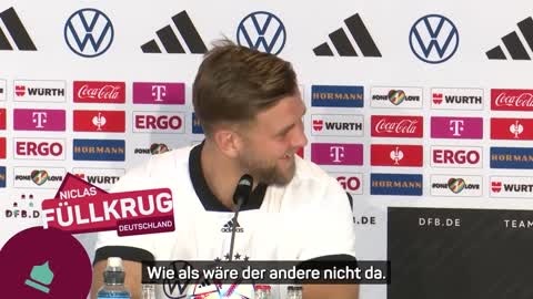 Bizeps-Flex und Sprüche-Feuerwerk_ Thomas Müller und Niclas Füllkrug liefern PK-Show ab